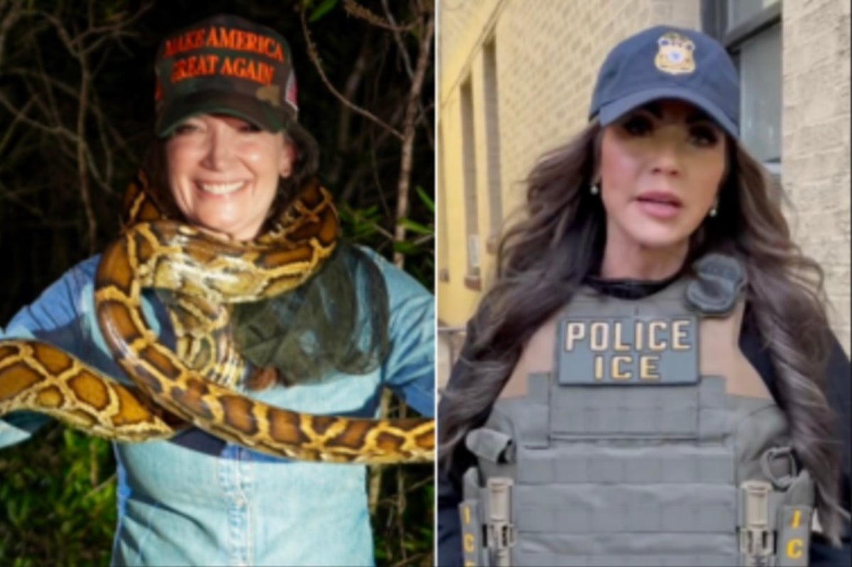 ‘ICE Barbie’ gets a challenger: AG Secretary Brooke Rollins takes to X to show off snake-hunting adventure