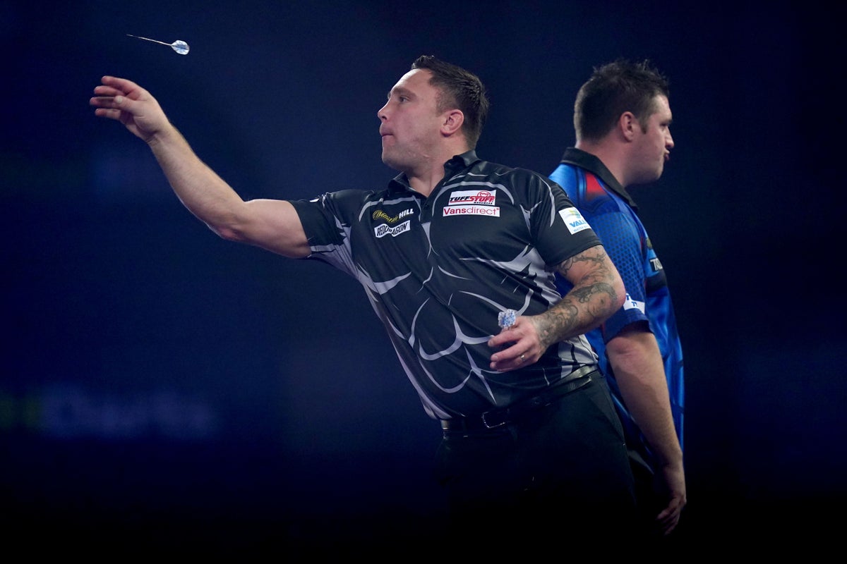 Gerwyn Price involved in heated exchange with Daryl Gurney at World Matchplay