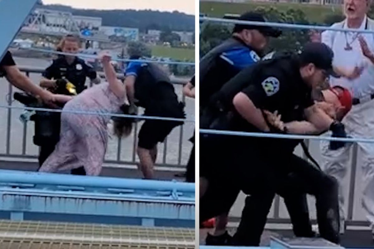 Watch: Kentucky cops beat protesters demonstrating against ICE arrest of hospital chaplain