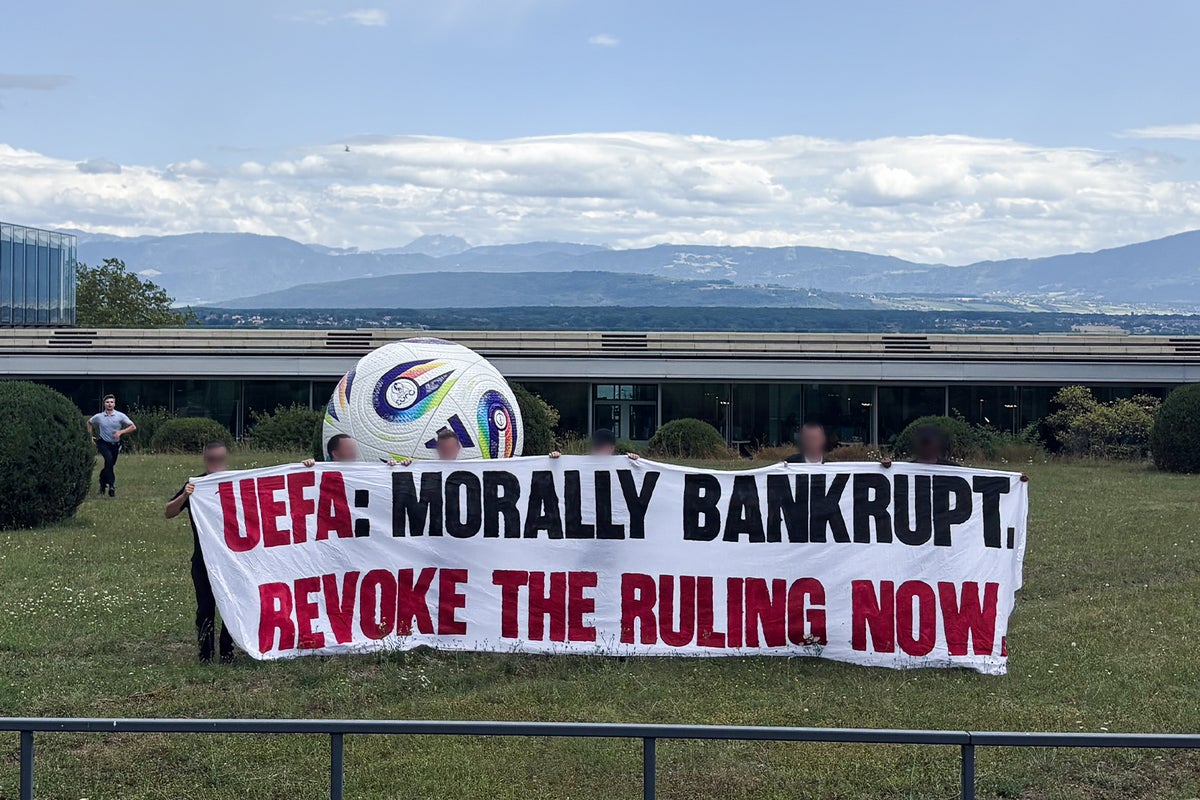 Furious Crystal Palace fans launch UEFA protest amid club’s Europa League appeal
