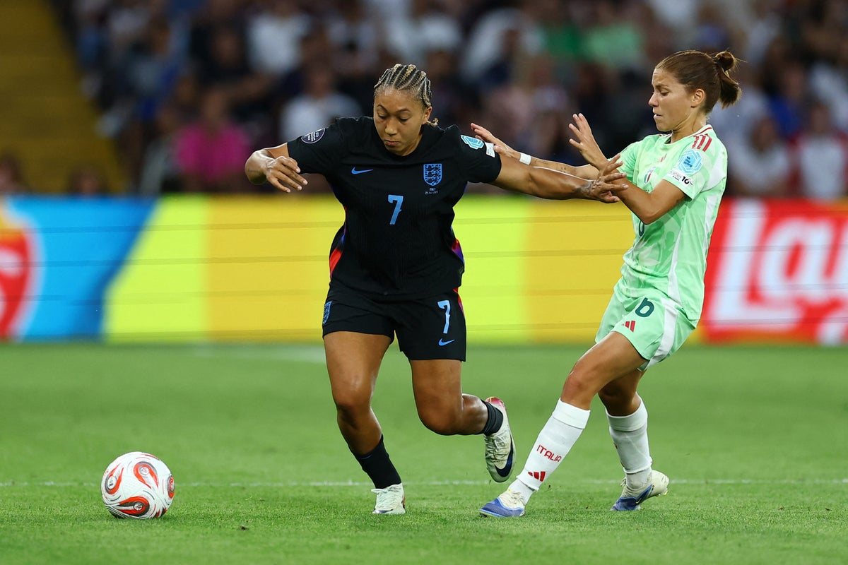 England v Italy live: Lauren James subbed off at half-time as Lionesses trail in Euro 2025 semi-final