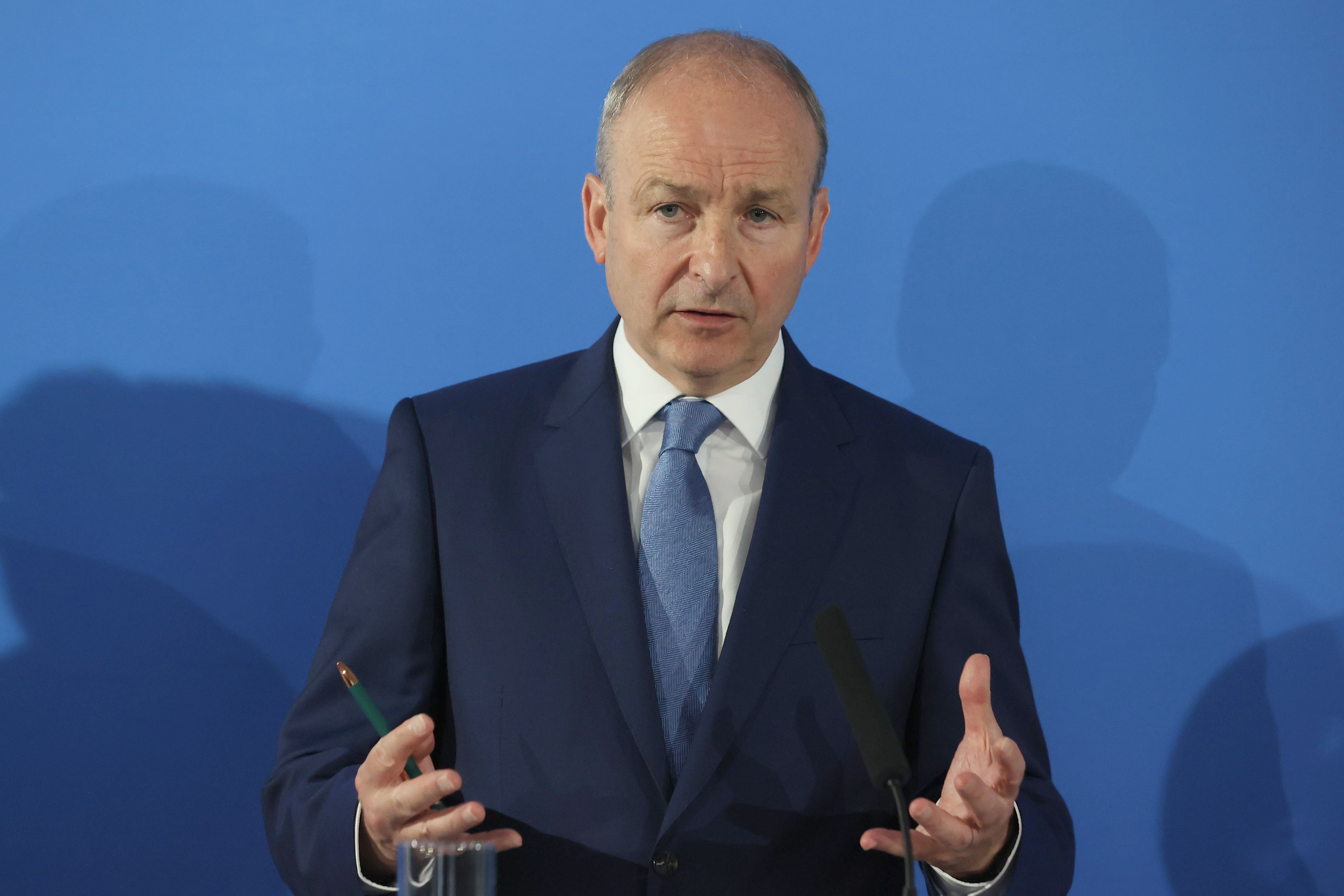 Irish premier Micheal Martin has called for the war in Gaza to end, describing the images as ‘horrific’ (Liam McBurney/PA)