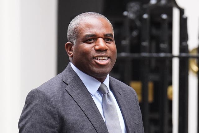 Foreign Secretary David Lammy hailed a ‘landmark moment’ (James Manning/PA)