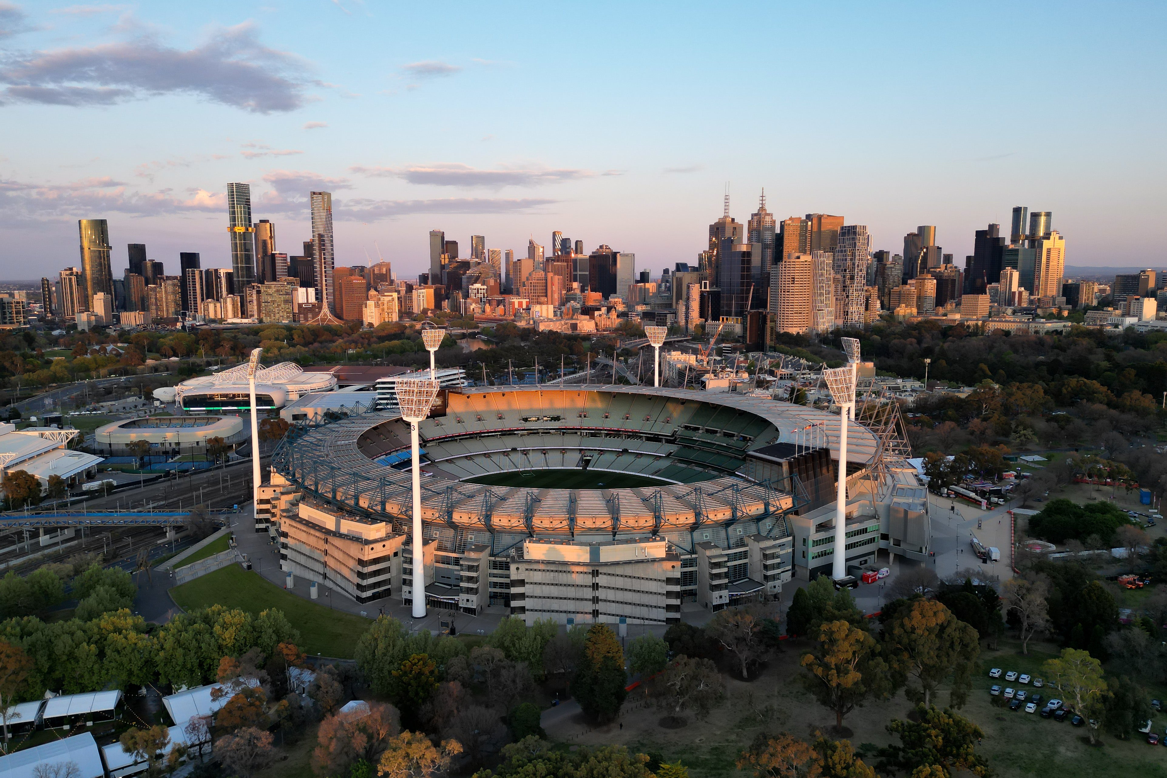 The MCG sits just a short stroll from Melbourne's CBD