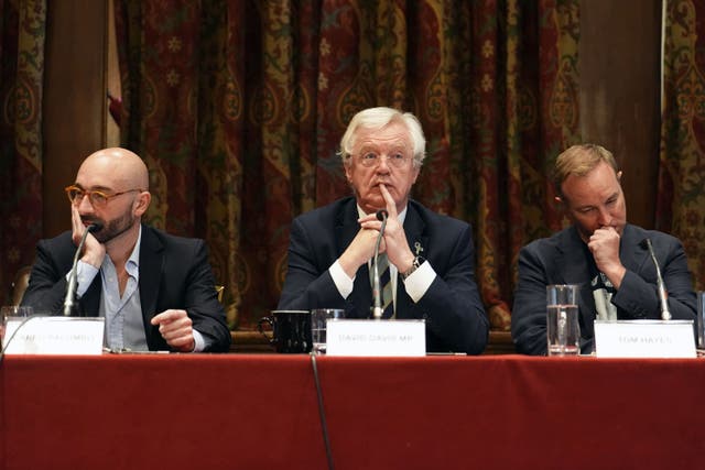 Sir David Davis MP described Tom Hayes’ and Carlo Palombo’s cases as a major scandal (Jordan Pettitt/PA)