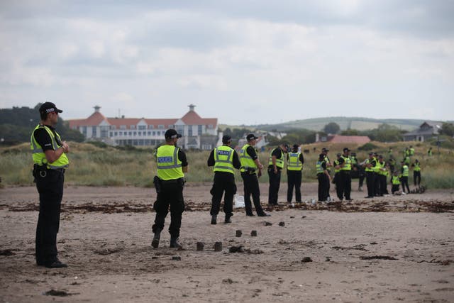 Donald Trump’s visit to Scotland this weekend will ‘undoubtedly stretch’ police resources, the Association of Scottish Police Superintendents has warned. (Jane Barlow/PA)
