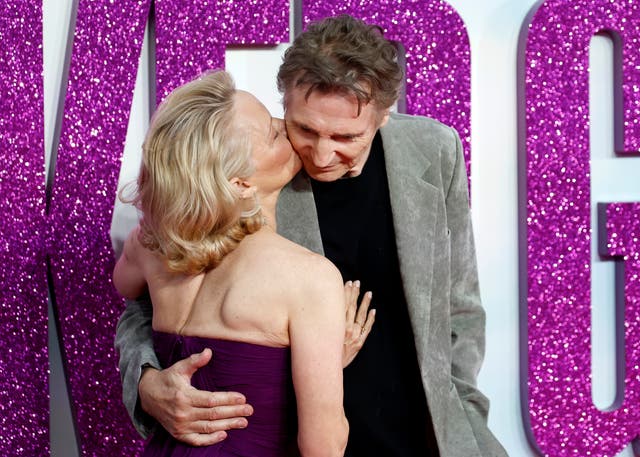 <p>‘With Pamela, first off, I’m madly in love with her,’ Neeson said about his co-star</p>