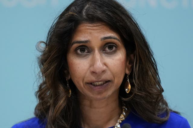 <p>Suella Braverman says she will not join Reform UK</p>