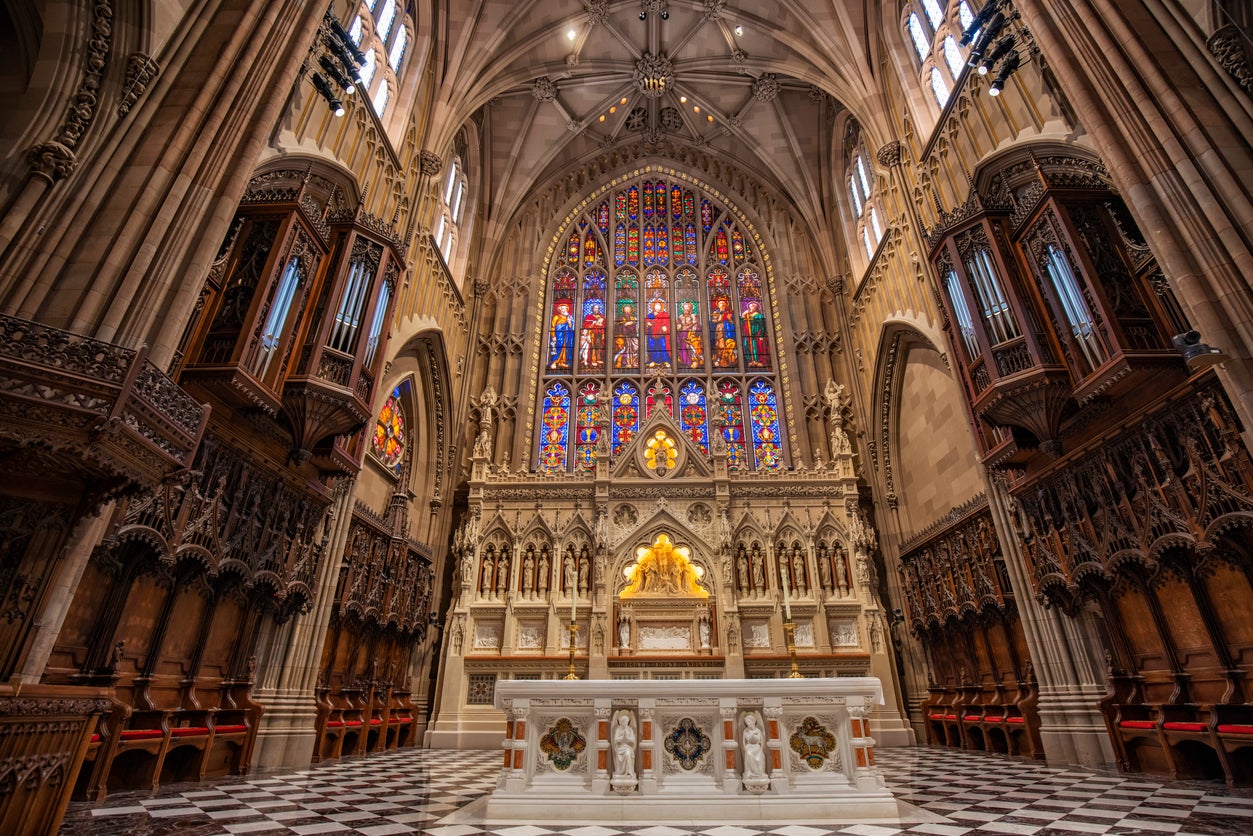 Trinity Church is formed from beautiful Gothic Revival architecture