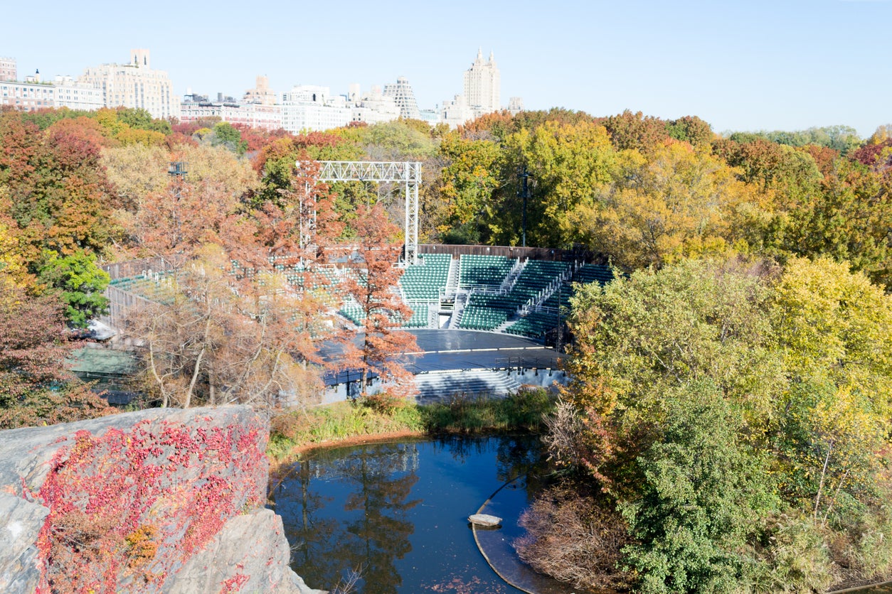 Enjoy free drama at the Delacorte Theater in Central Park