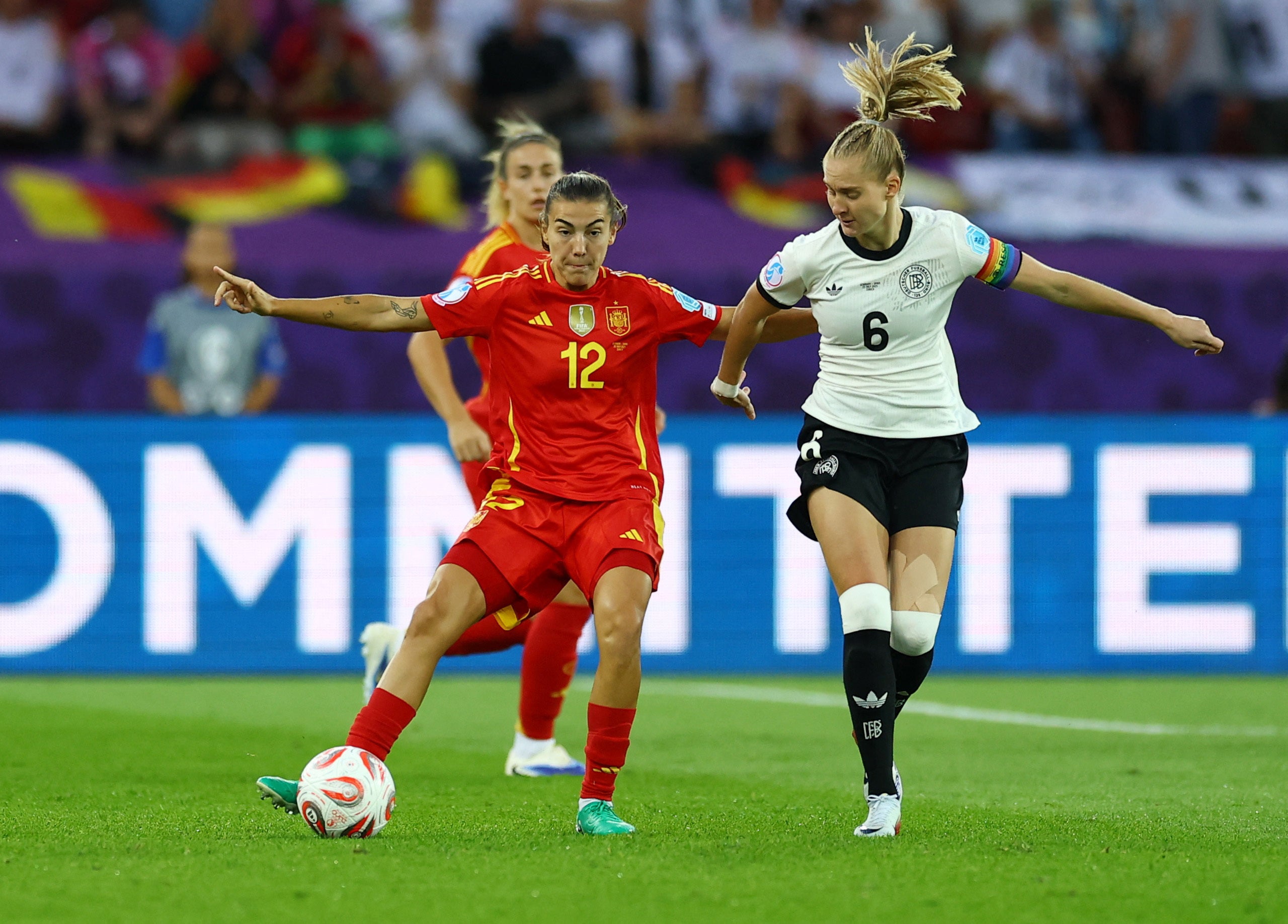Patri Guijarro brought control to Spain’s midfield alongside Aitana and Alexia Putellas