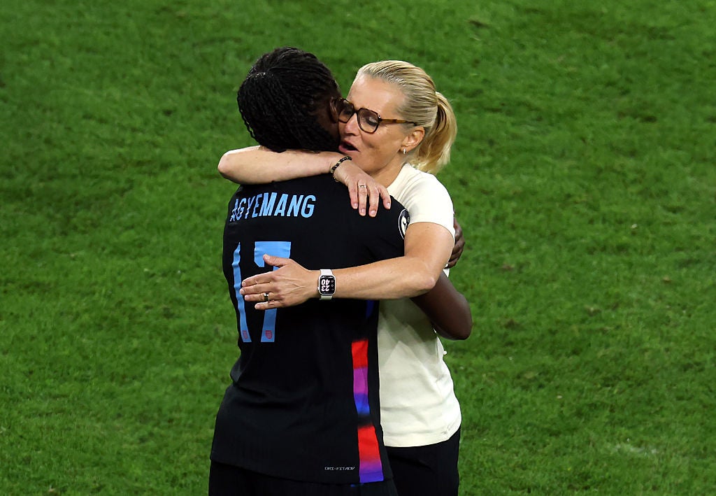 Wiegman praised Agyemang but said her goal would not be ‘forcing’ her hand