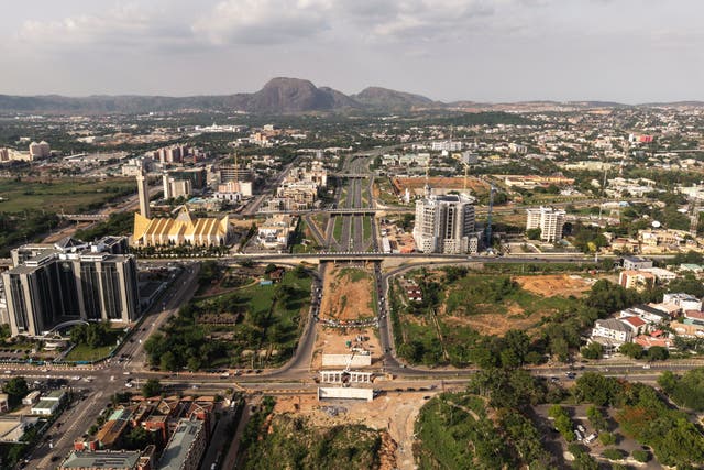 <p>An aerial view of the Nigerian capital of Abuja</p>