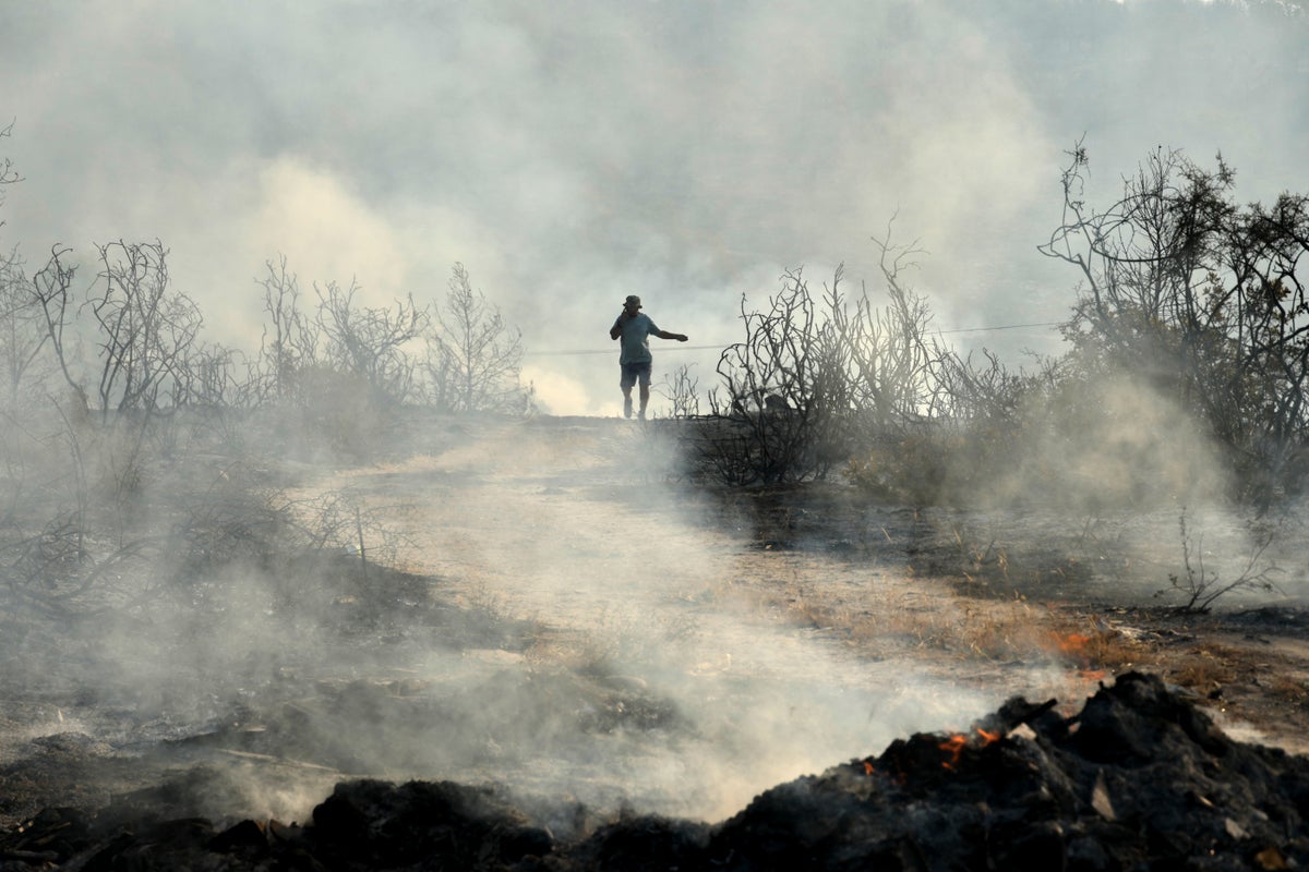 Person found dead in a car as a wildfire forces the evacuation of a dozen villages in Cyprus