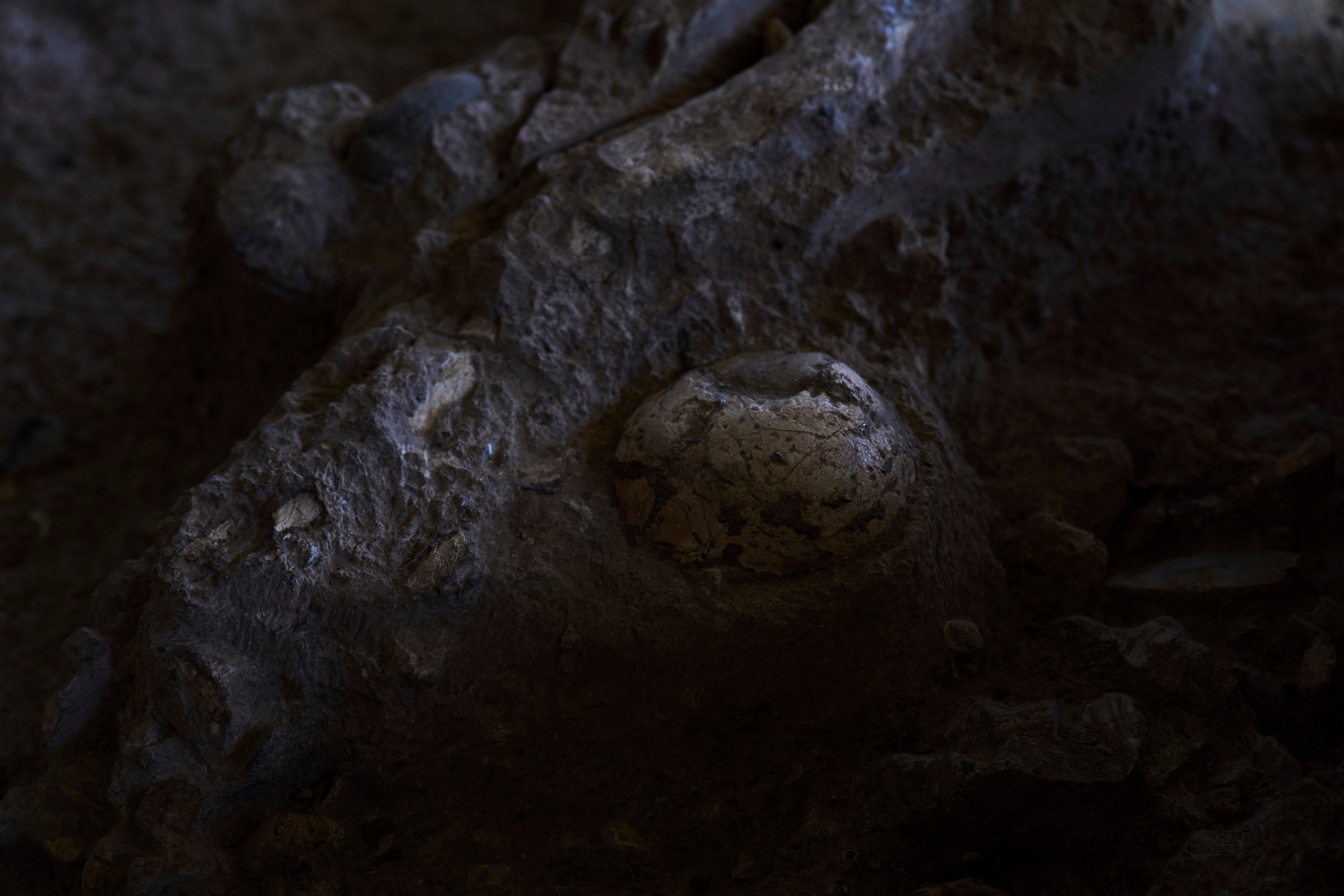 Frühe menschliche Überreste in der Höhle