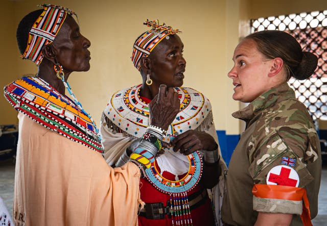 <p>The UK– including the British Army – have supported health work in Kenya</p>