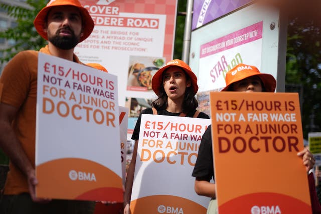 <p>Resident doctors are planning to walk out for a strike over pay</p>