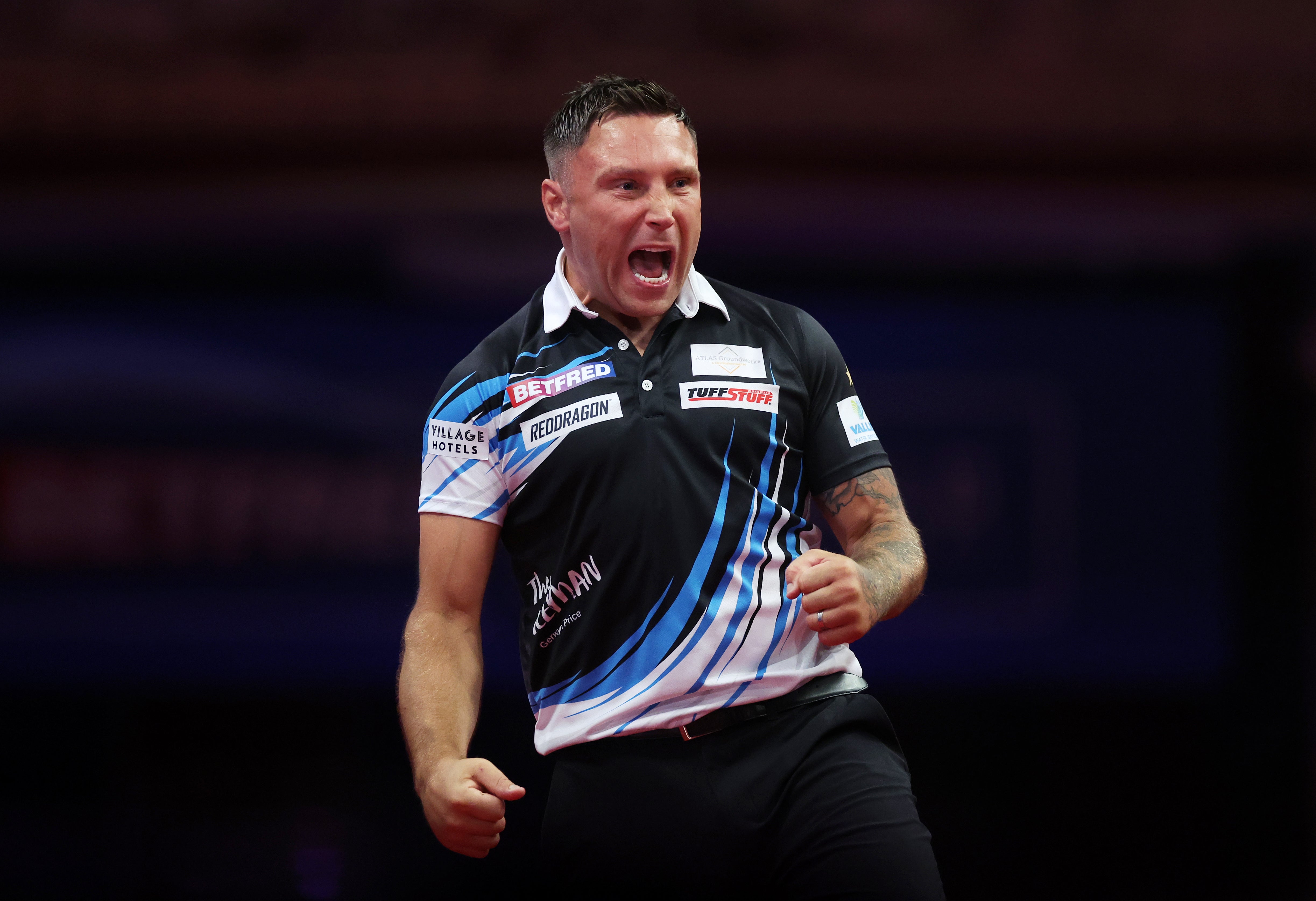 Gerwyn Price defeated Chris Dobey