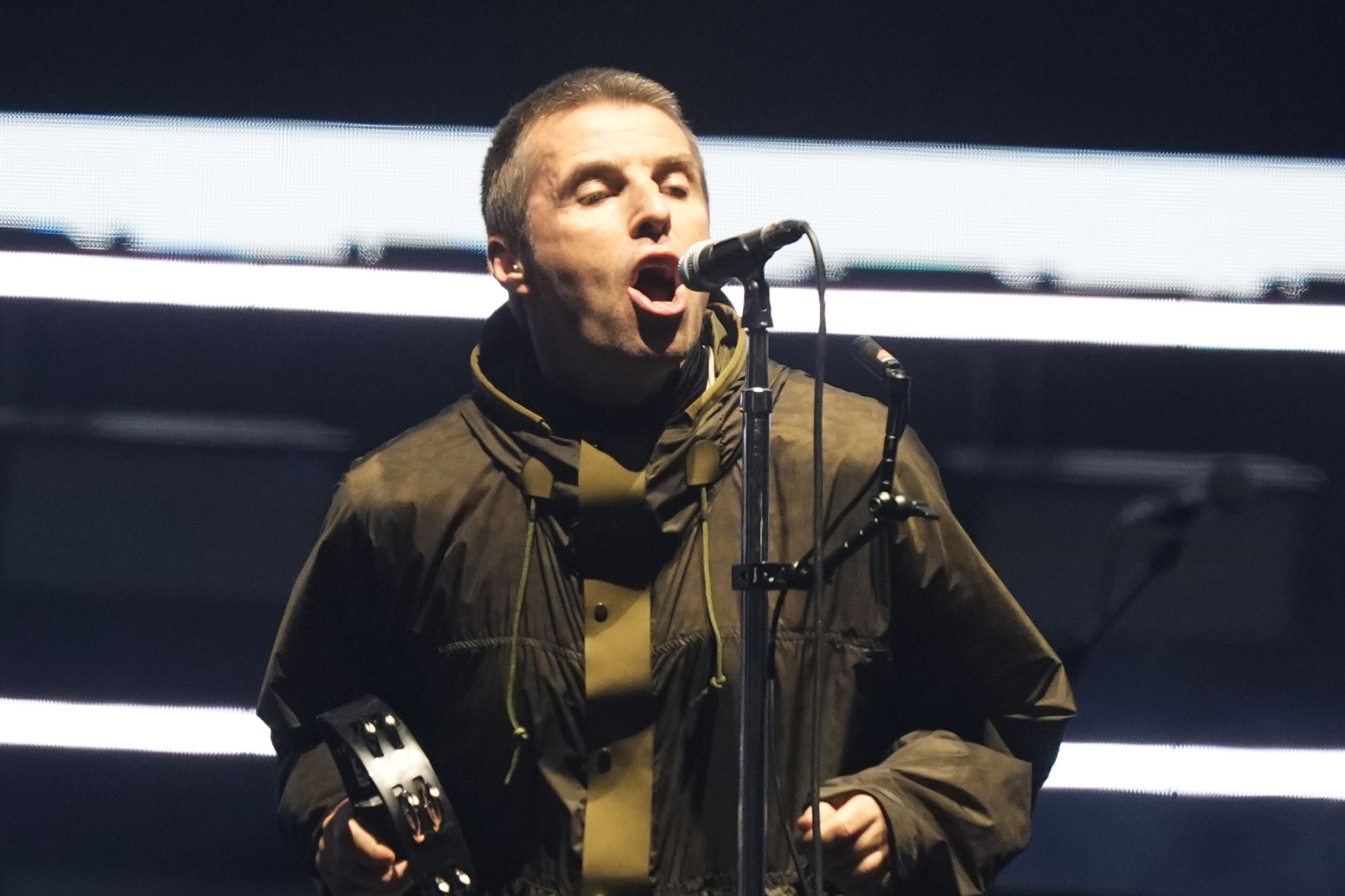 Liam Gallagher at the Principality Stadium, Cardiff (Jordan Pettitt/PA)