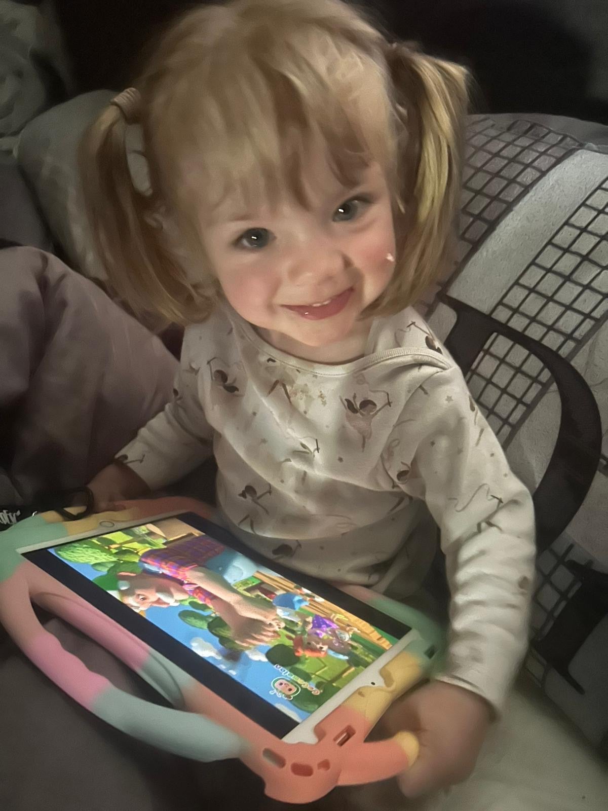 Gemma is fundraising to buy an £8000 tablet so Dottie can communicate her needs