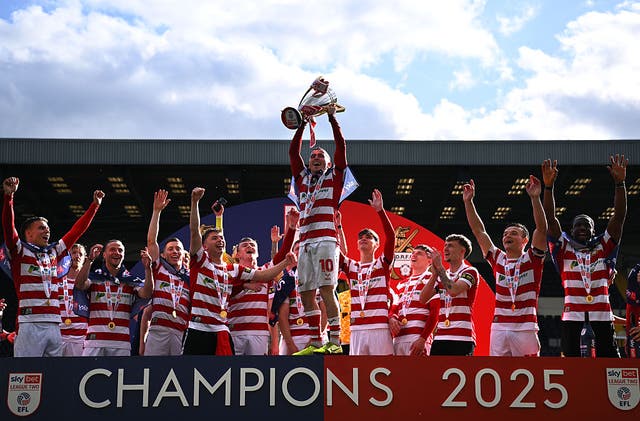 <p>Doncaster Rovers won a close battle for the League Two title last season</p>