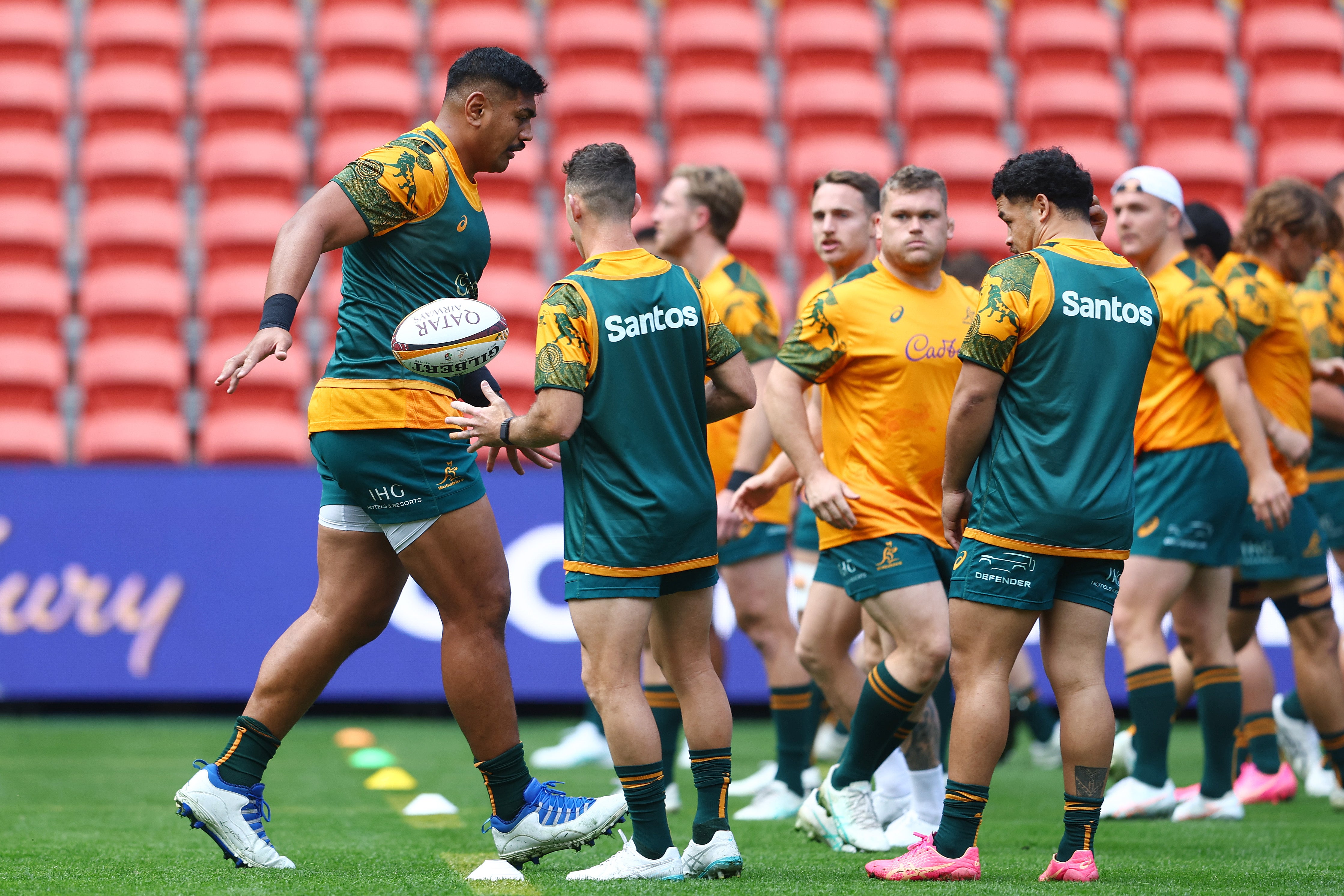 Will Skelton during an Australia Wallabies captain's run