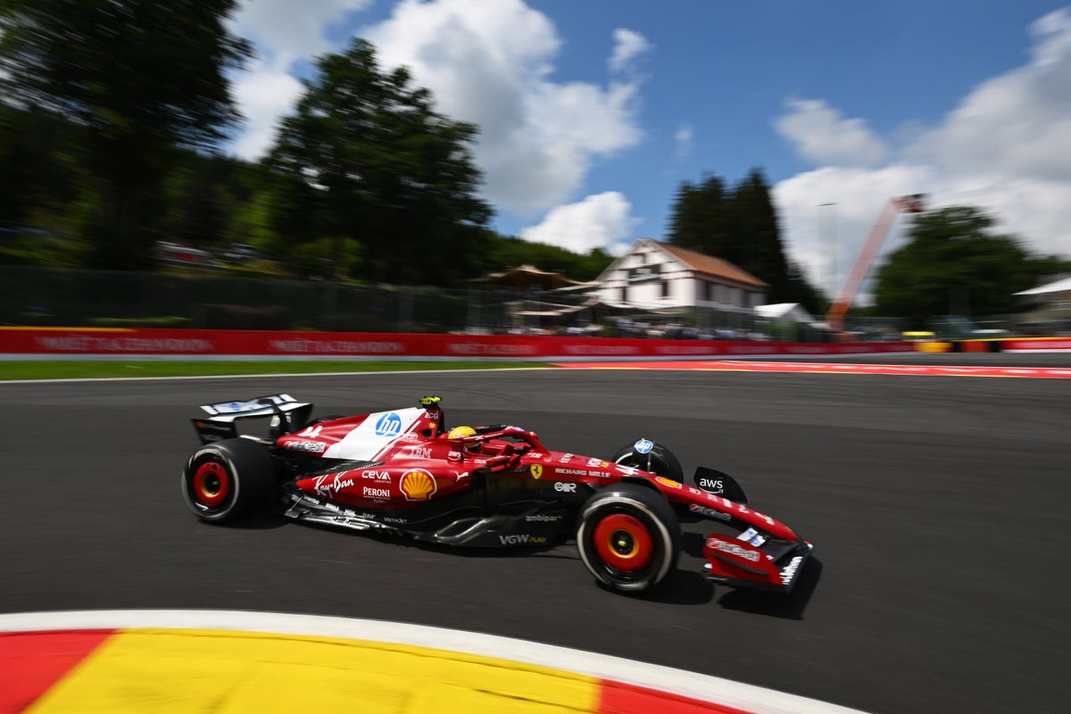 F1 Belgian GP LIVE: Sprint race start time with Oscar Piastri on pole as Lewis Hamilton flounders