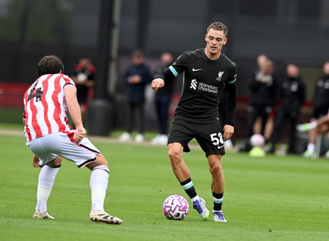 <p>Florian Wirtz of Liverpool in action during a pre-season friendly match at AXA Training Centre</p>