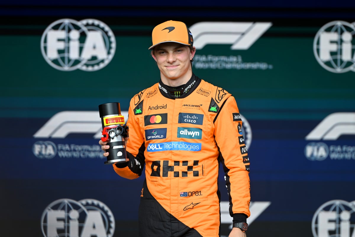 Oscar Piastri on pole for Belgium GP sprint race on day to forget for Lewis Hamilton