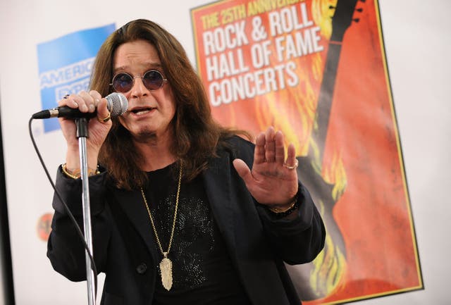 <p>El músico Ozzy Osbourne en un concierto </p>