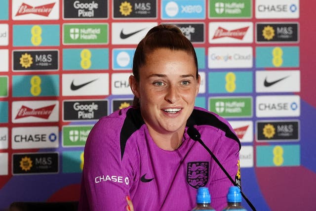<p>Ella Toone during a press conference ahead of the Euro 2025 final</p>