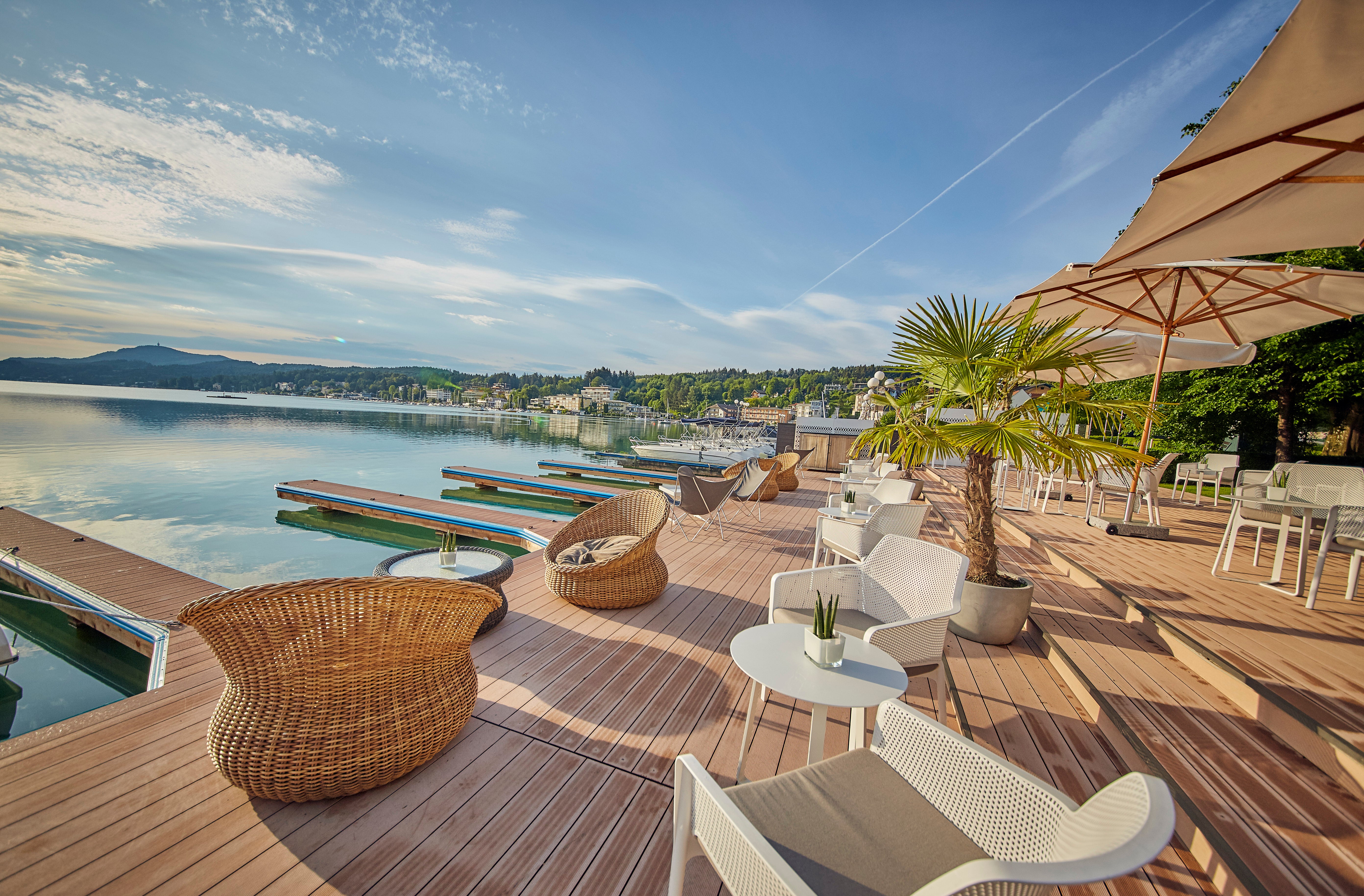 Falkensteiner Schlosshotel Velden has its own marina