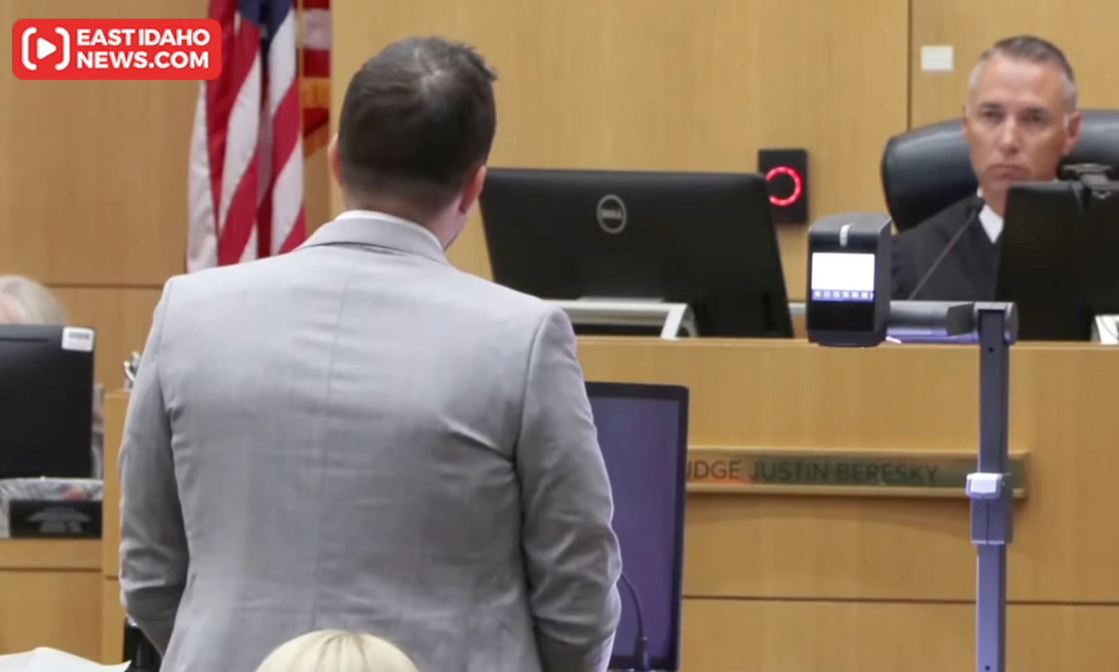 Brandon Boudreaux speaks at Lori Vallow Daybell's sentencing hearing. Vallow Daybell was convicted of conspiring to kill Boudreaux