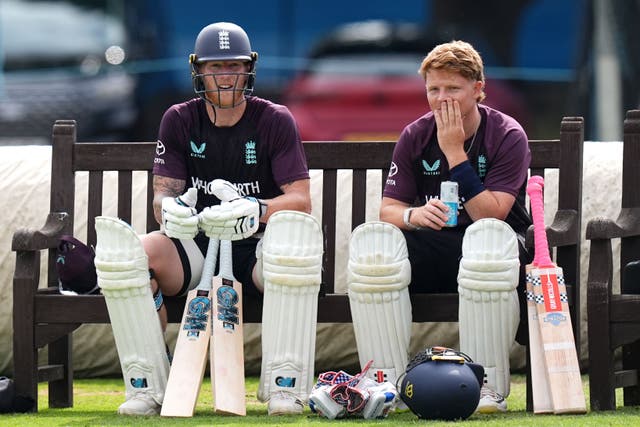 Ollie Pope, right, is sure Ben Stokes can contribute fully this weekend (Jacob King/PA)
