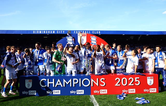 <p>Birmingham City won League One in 2024/25</p>