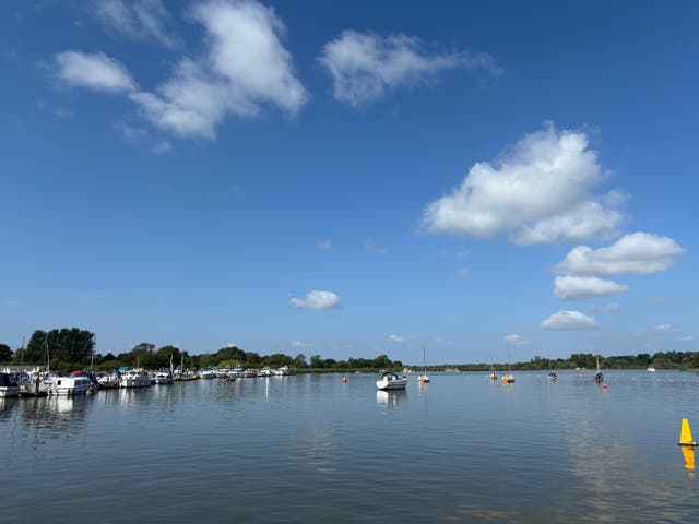 <p>A view of the Lowestoft and Oulton Broad Motor Boat Club near Lowestoft, Suffolk where a powerboat driver, aged in his 50s, has died after crashing into a houseboat during a racing event on Thursday</p>