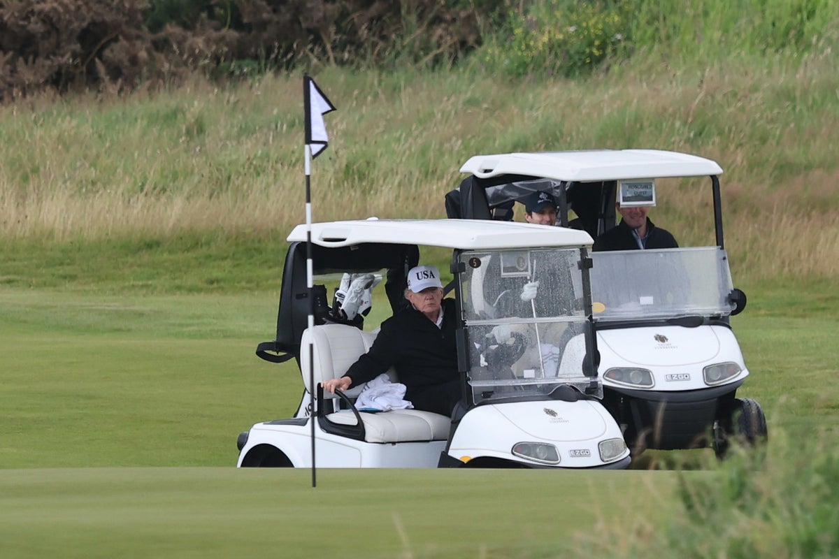 The huge police operation for Trump’s Scotland golf course visit