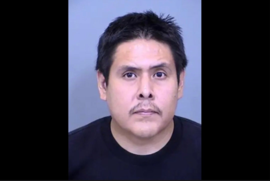 Ascencio Largo, 38, is accused of leaving four kids inside a hot car while he went inside an adult bookstore in Arizona. He now faces eight charges.