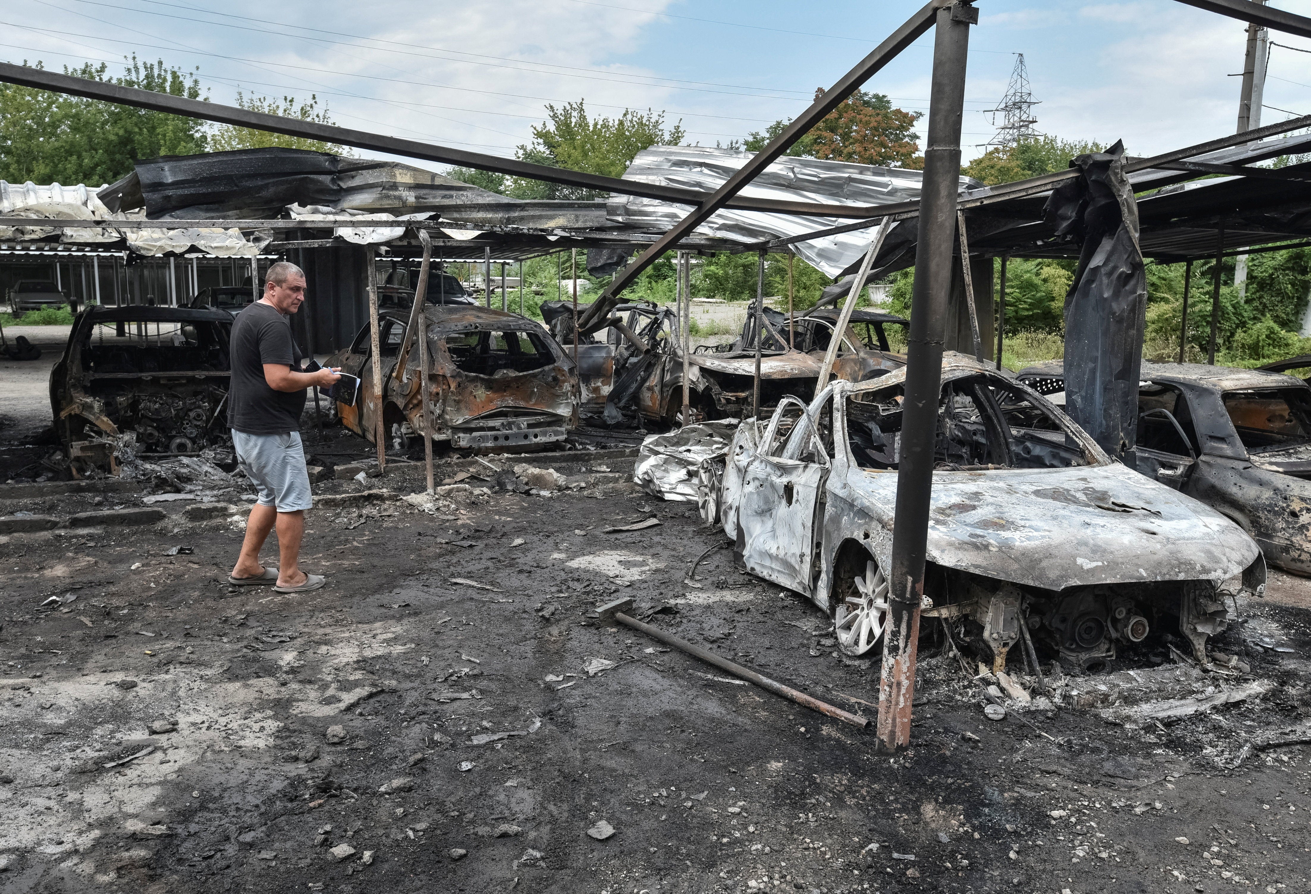 Russian drone strike on Dnipro, Ukraine