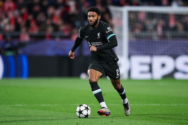 <p>Joe Gomez's injury leaves Liverpool with just two fit senior centre-backs</p>