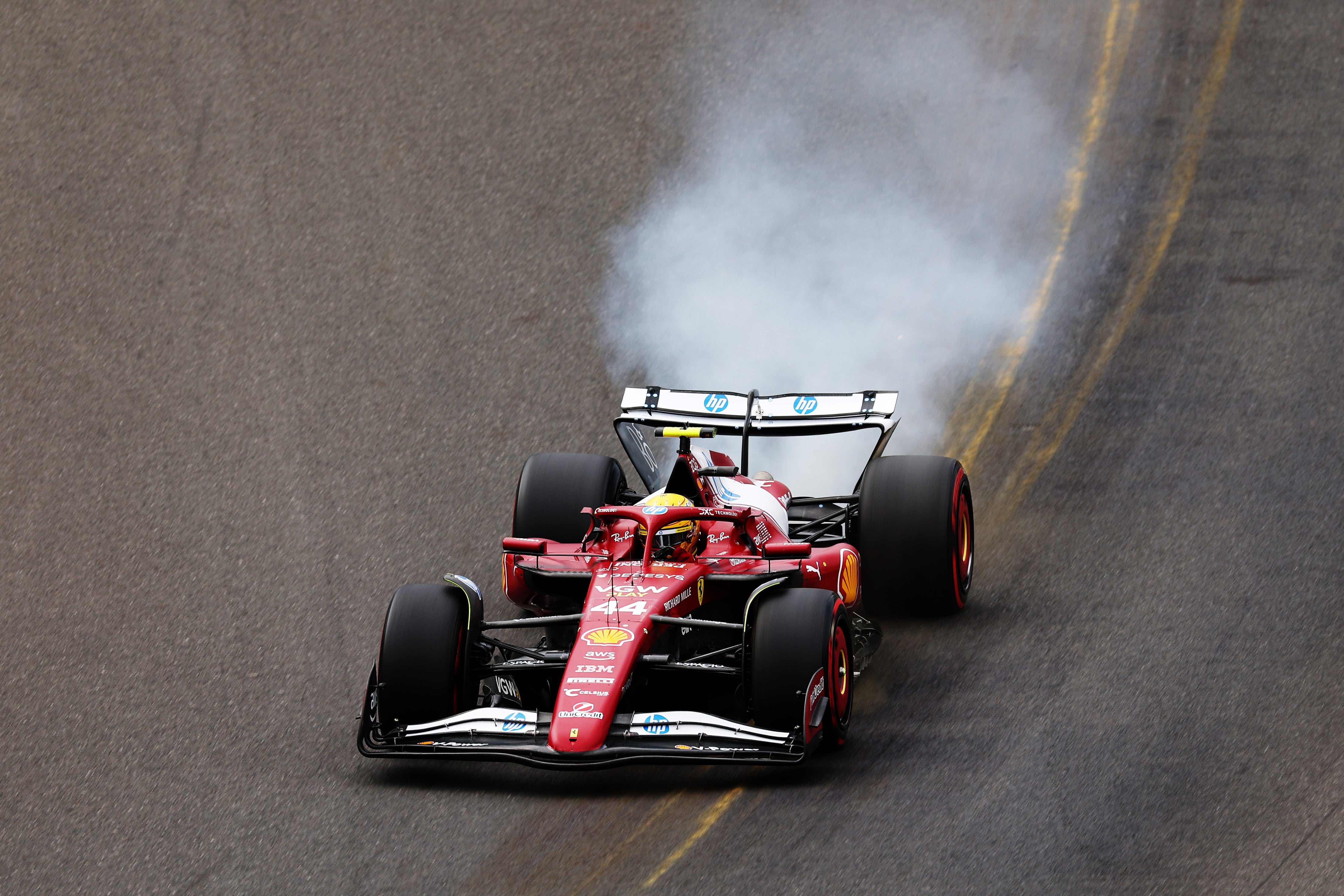 Hamilton will start Sunday’s grand prix in 16th place