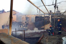 Wildfire burns through northern suburb of Greece's capital Athens and residents are told to evacuate