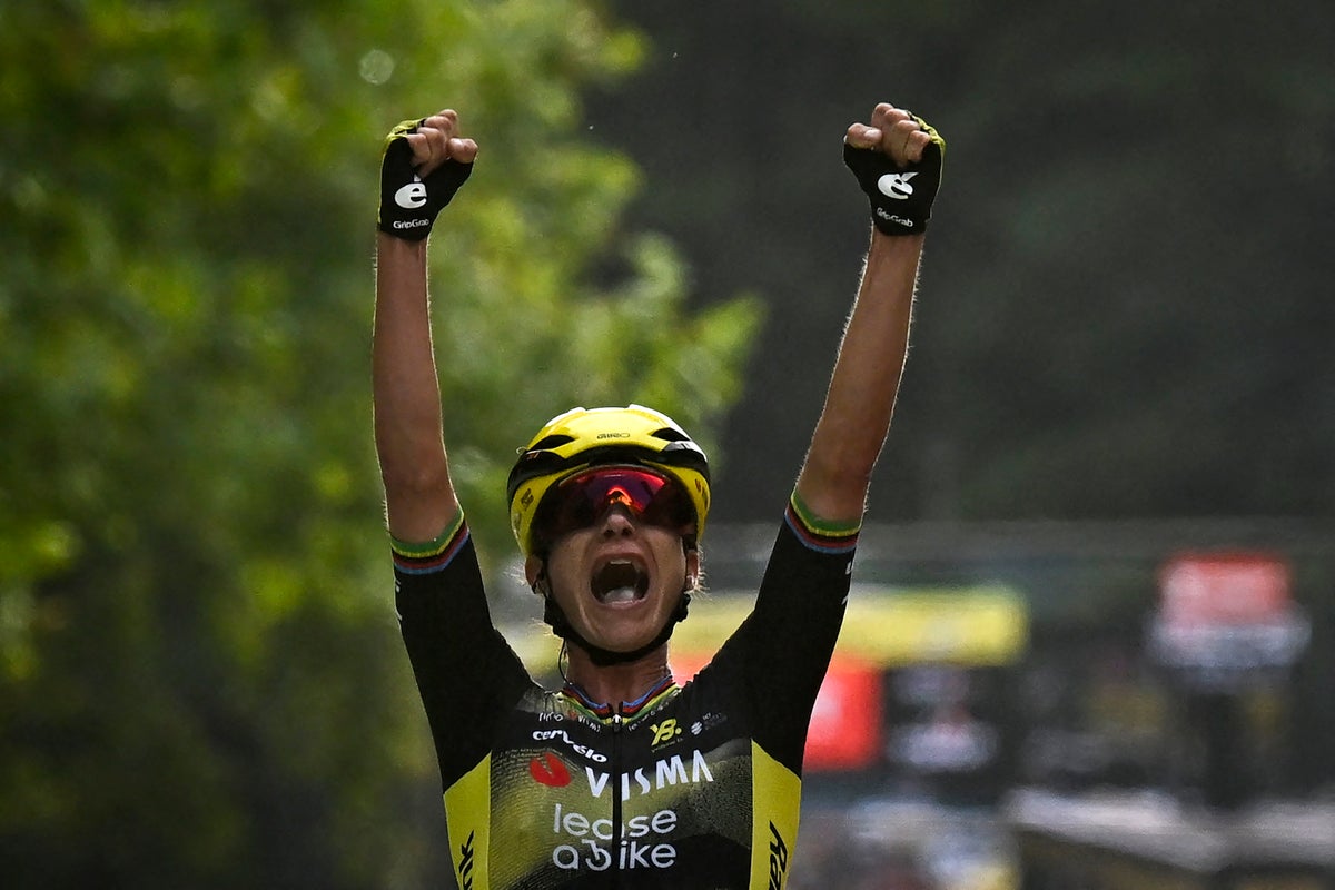 Marianne Vos wins opening stage of longest-ever Tour de France Femmes