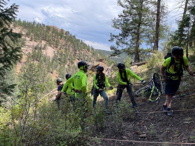 <p>An adult fell 150 feet off of a steep rock face, ‘with a significant portion of the fall being a free fall’</p>