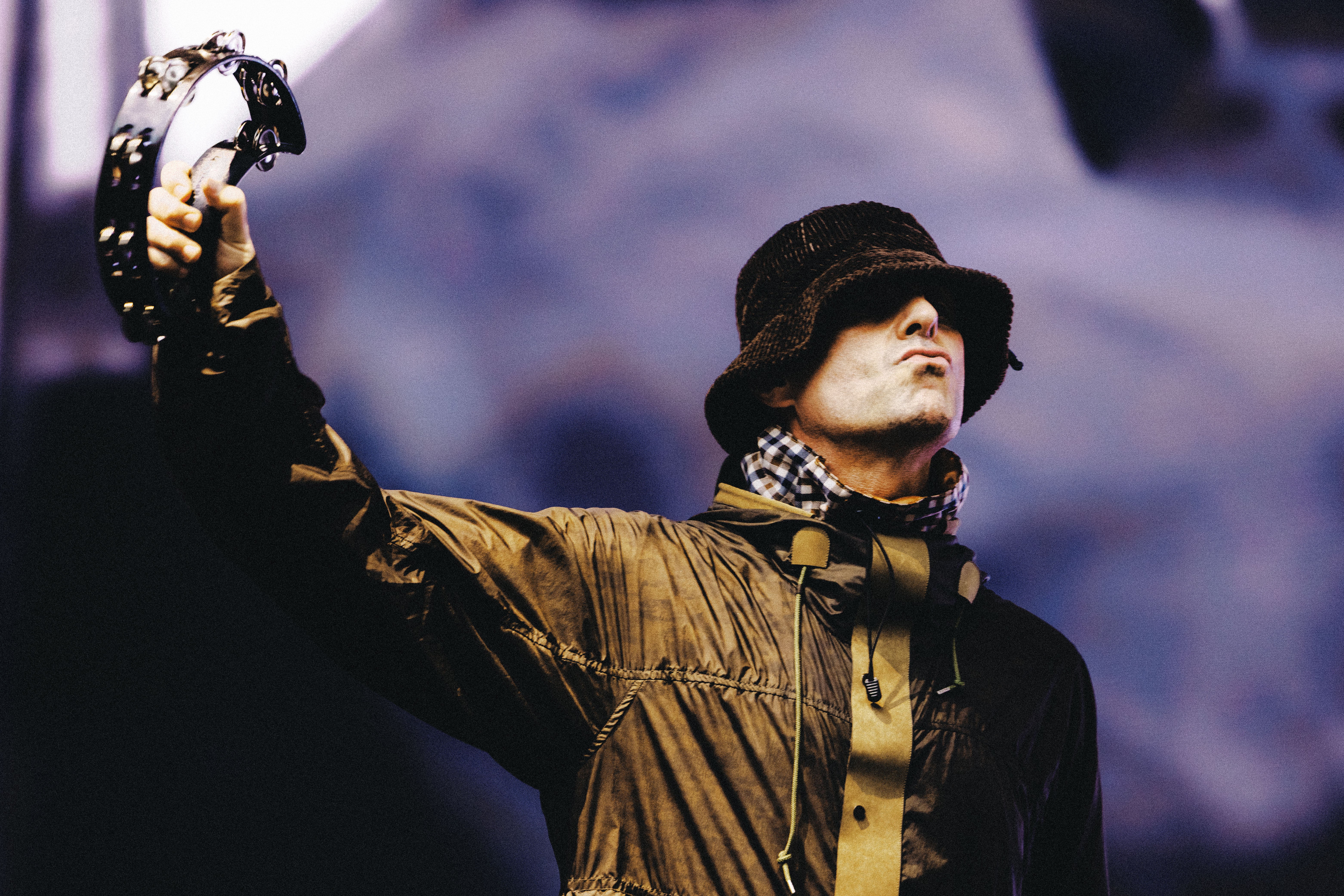 Liam Gallagher at Oasis’ Wembley concert on 25 July