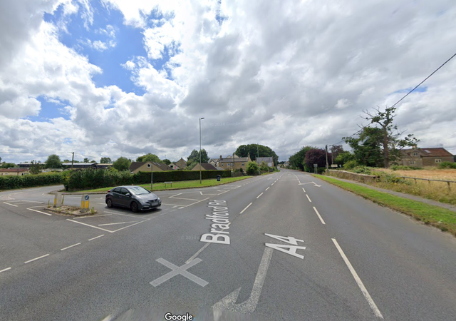 <p>The collision took place on the A4 Bath Road at the junction with the B3109 (file photo)</p>