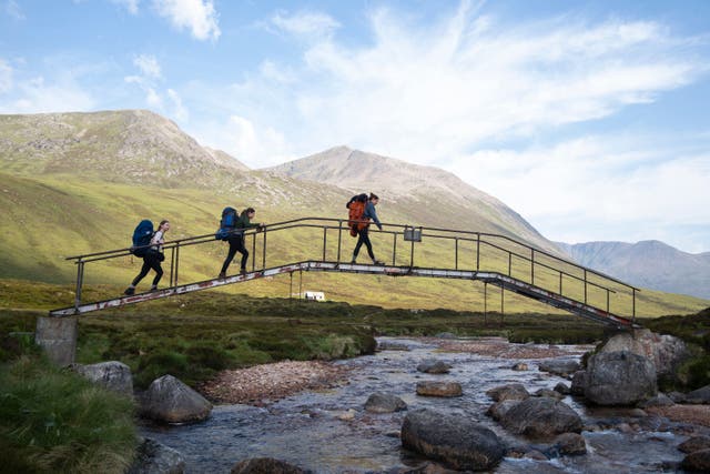 Students at the King’s former school have recreated the 28-mile hike through the Cairngorms he completed as a teenager for his silver Duke of Edinburgh’s (DoE) award (Gordonstoun/PA)