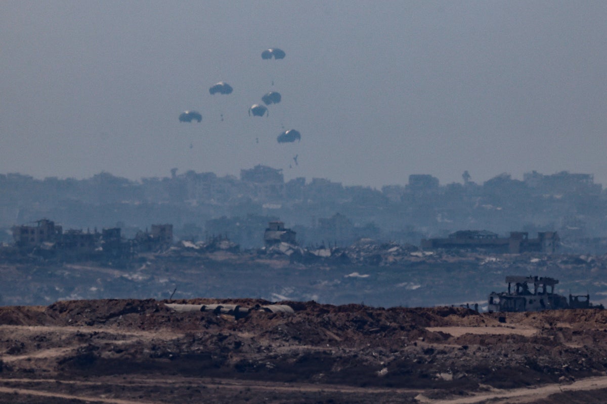 Jordan and UAE begin aid drops into Gaza as starvation continues