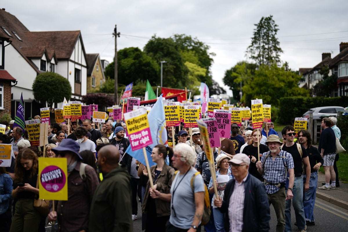 Hundreds Protest Asylum Seeker Hotels in Altrincham, Epping Amid Assault Charges