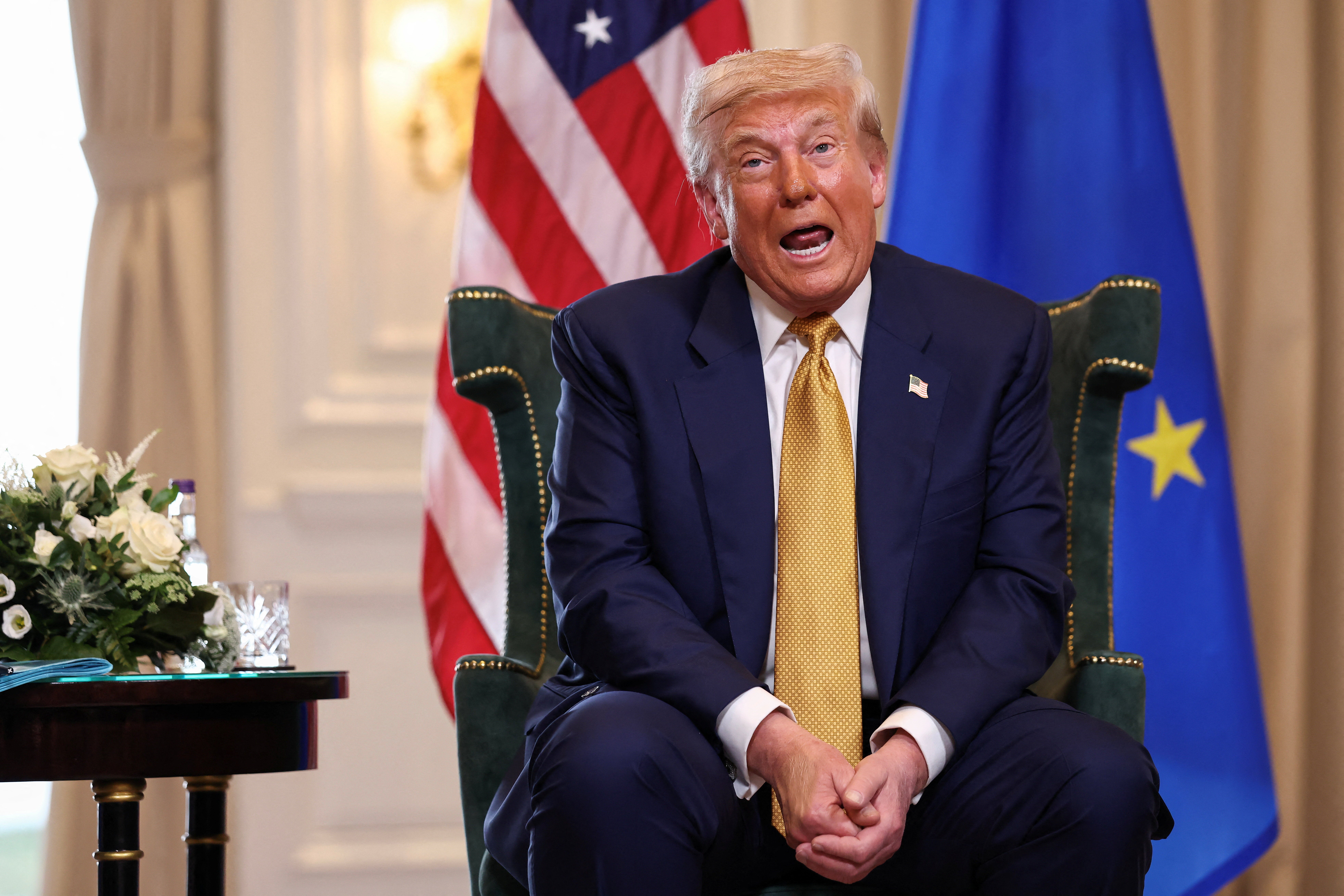 Donald Trump vented frustration on Sunday over Democrats talking about ‘conspiracy theories,’ a likely reference to the ongoing push to release more of the Jeffrey Epstein files, even as the Republican has accused former president Barack Obama of leading a treasonous ‘coup’ against him for investigating Russia efforts to influence the 2016 election